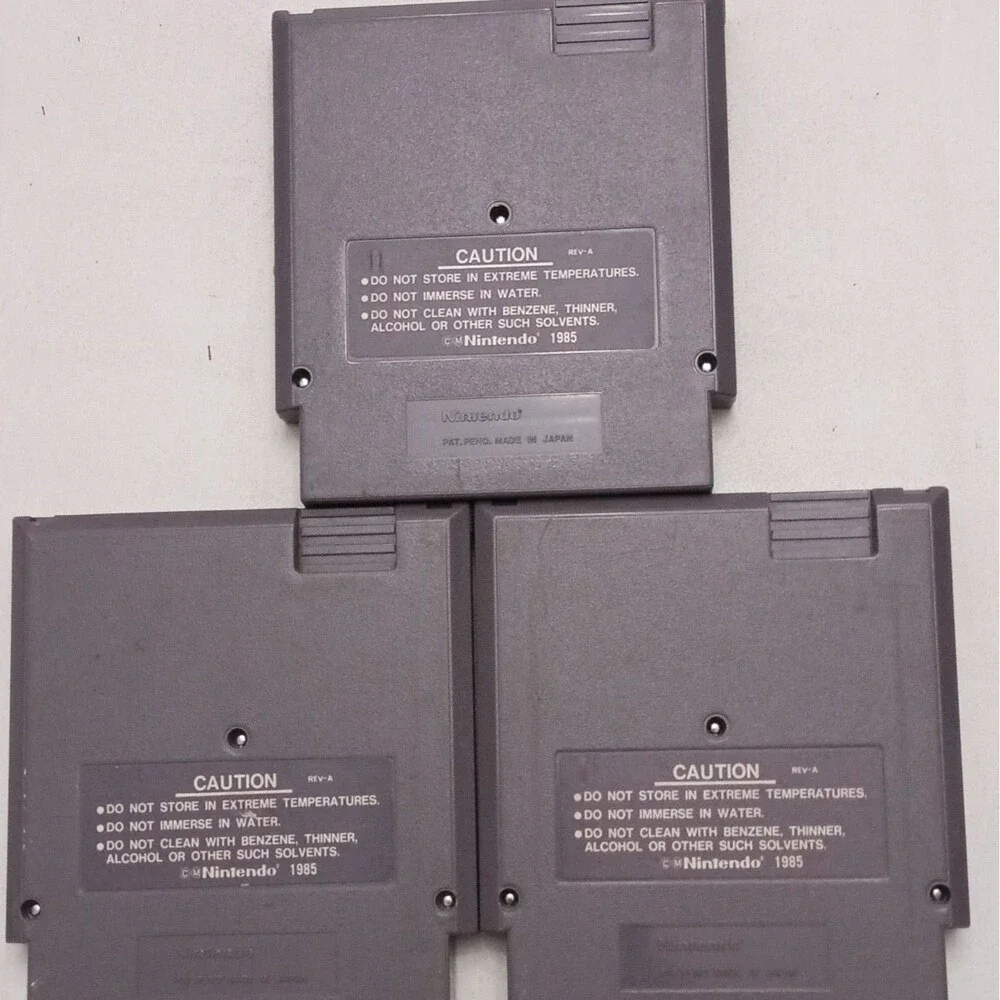 Nintendo NES 3-Game Lot: Tetris, TMNT II The Arcade Game, Marble Madness